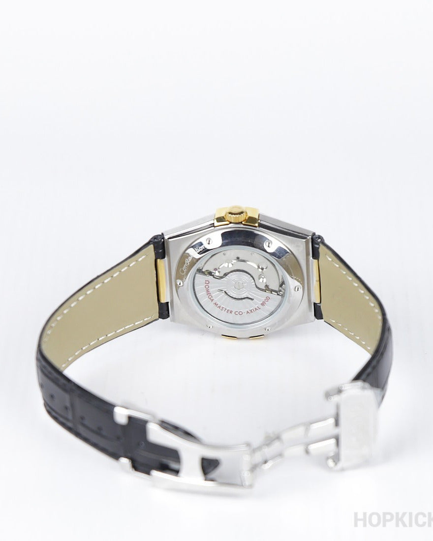 OMEGA Constellation Master Chronometer 41mm Watch — Black Dial with Matching Black Leather Strap