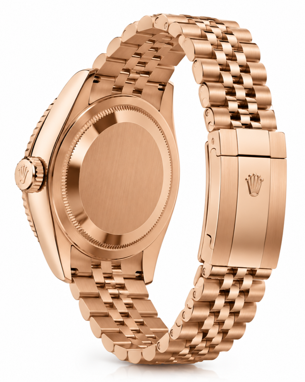 Rolex Sky-Dweller Watch — 18K Everose Gold with Chocolate Dial & Jubilee Bracelet
