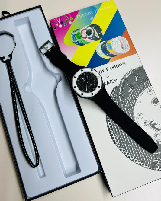 Audemars Piguet x Swatch Royal Oak Watch — Black Case with Black Dial & Black Strap
