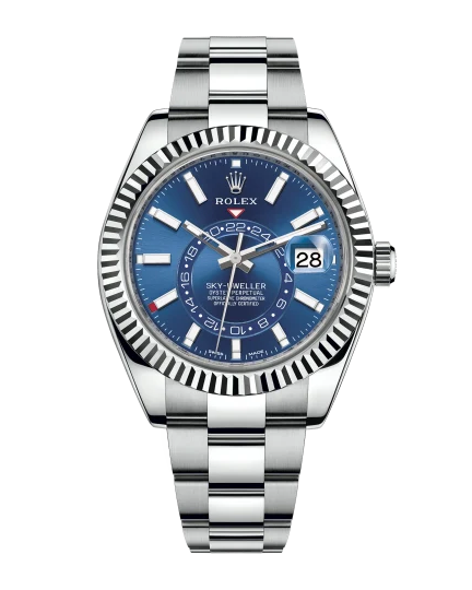 Rolex Sky-Dweller Watch — Blue Dial with Jubilee Bracelet